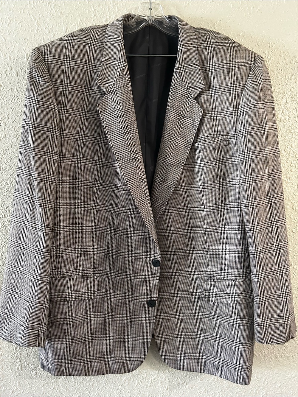 Pierre Balmain Grey Glen Plaid Sport Coat